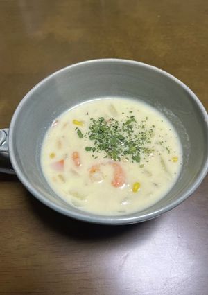 水なし大豆と野菜ゴロゴロ豆乳シチュー-レシピのメイン写真