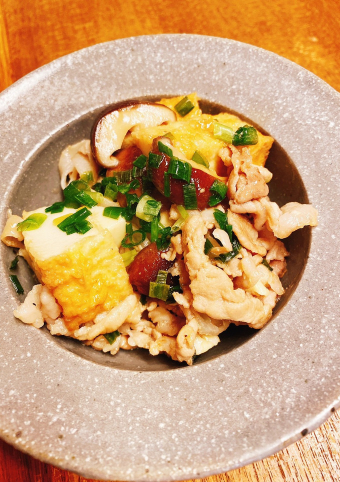 簡単☆豚肉と厚揚げ炒め煮！時短メニュー☆-レシピのメイン写真