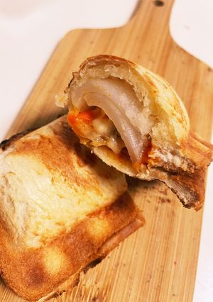 今朝の4w1hサンド「キムチトック」-レシピのメイン写真