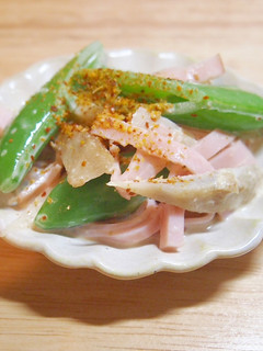 スナップえんどうとごぼうの胡麻サラダ-レシピのメイン写真