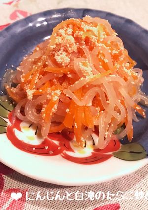 にんじんと白滝のたらこ炒め♪-レシピのメイン写真