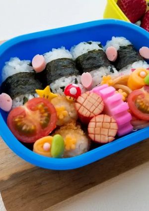 隙間に黄色いチーズのお花-レシピのメイン写真