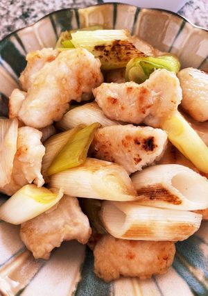 長ネギと胸肉の麺つゆ煮-レシピのメイン写真