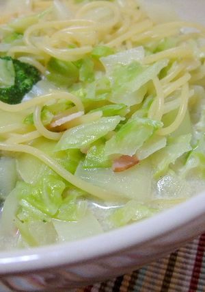 ☆野菜たっぷり豆乳スープパスタ☆-レシピのメイン写真