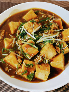 厚揚げと水菜の麻婆豆腐-レシピのメイン写真