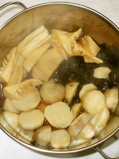 たけのこ・里芋・昆布の煮物♪咳に簡単薬膳-レシピのメイン写真