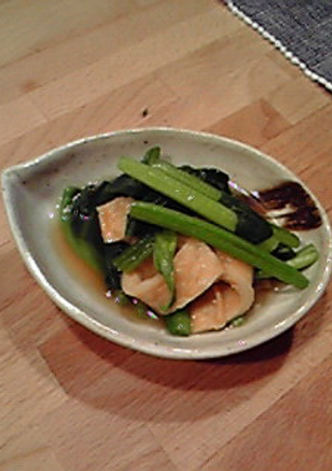 簡単材料３つ！ほうれん草油揚げ煮-レシピのメイン写真