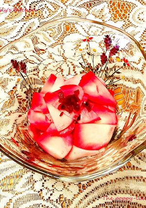 春色の蕪ピクルス♥️ヒナゲシの花のように-レシピのメイン写真