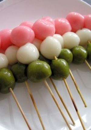 ひな祭りに３色団子！-レシピのメイン写真