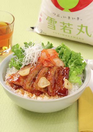 雪若丸で美味しいスタミナサムギョプサル丼-レシピのメイン写真