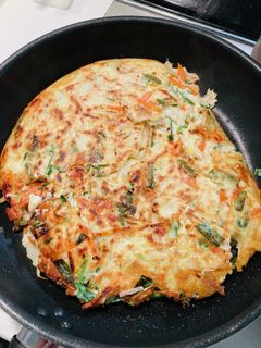 具沢山◇米粉でもちもちぢみ◇-レシピのメイン写真