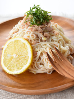 ツナとみょうがのレモン風味そうめん-レシピのメイン写真