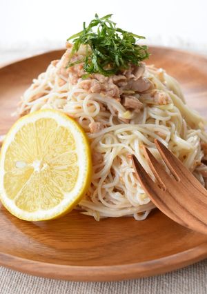ツナとみょうがのレモン風味そうめん-レシピのメイン写真