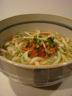 暖まる納豆うどん-レシピのメイン写真