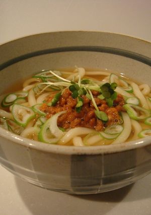 暖まる納豆うどん-レシピのメイン写真