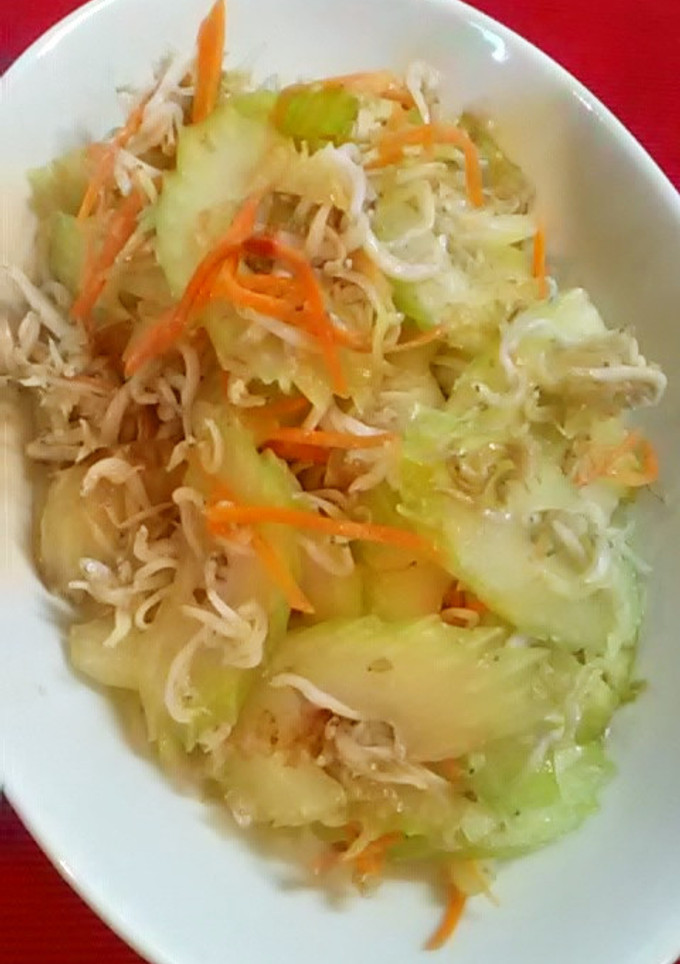 セロリとしらすの炒め物-レシピのメイン写真