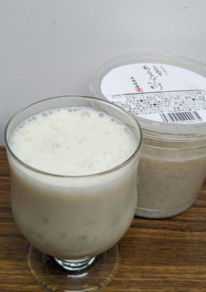 ミキサーなしで甘酒バナナミルク-レシピのメイン写真