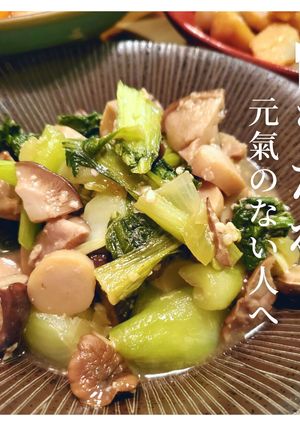 【エリンギとチンゲン菜の塩糀和え】-レシピのメイン写真