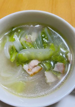 白菜とマロニー中華スープ♪-レシピのメイン写真
