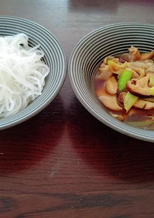 減塩 低たんぱく 肉汁つけうどん-レシピのメイン写真