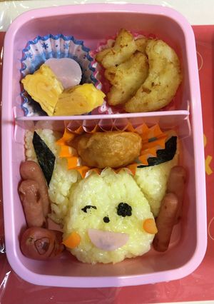5歳と3歳芋掘り遠足♪キャラ弁初心者-レシピのメイン写真