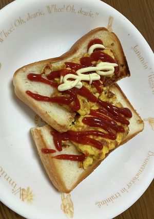 フライパン1つで楽ちん♪卵焼き&トースト-レシピのメイン写真