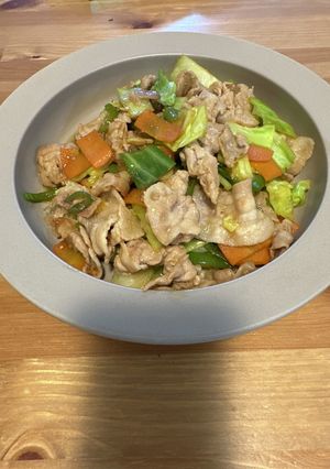 豚バラの野菜炒め-レシピのメイン写真