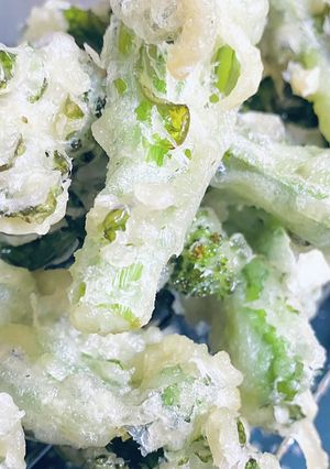 冷めてもサクッと・菜の花天ぷら-レシピのメイン写真