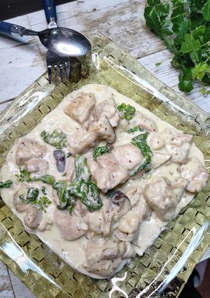 春野菜で　チキンフリカッセ-レシピのメイン写真