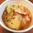 春キャベツと新タマネギのコンソメスープ