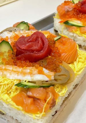 ひな祭り ちらし寿司ケーキ 美味しい酢飯-レシピのメイン写真