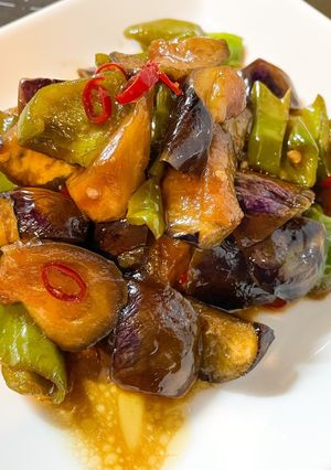 ナスとピーマンの酢醤油炒め-レシピのメイン写真