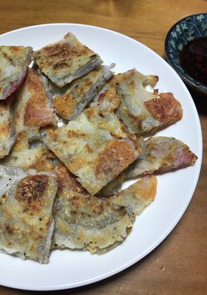 れんこんとベーコンのチーズチヂミ-レシピのメイン写真