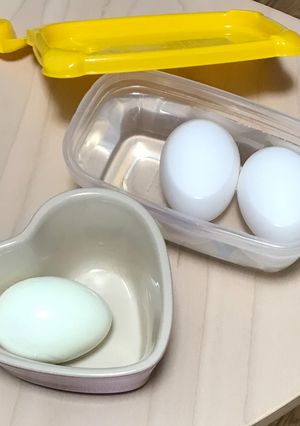 失敗しないレンジでゆで卵-レシピのメイン写真