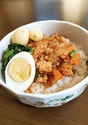 こね無し！丸め無し！簡単ハンバーグ丼-レシピのメイン写真