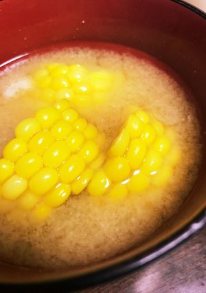 とうみぎ(トウモロコシ)の味噌汁-レシピのメイン写真