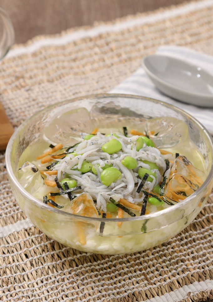 しらすと枝豆の冷やし茶づけ-レシピのメイン写真