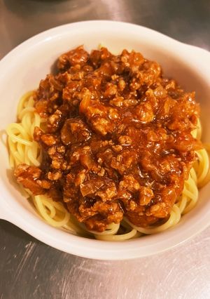 ミートパスタ-レシピのメイン写真
