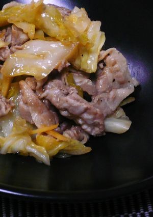 酢＆わさびでサッパリ！豚バラキャベツ炒め-レシピのメイン写真