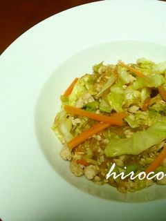 キャベツと春雨の炒め物-レシピのメイン写真