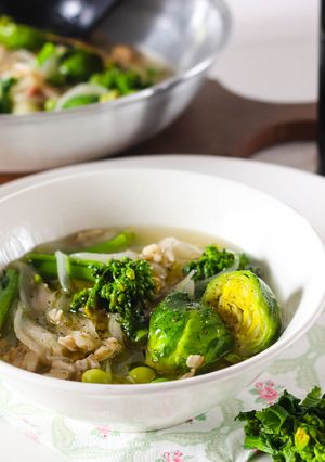 スペルト小麦で春のスープ-レシピのメイン写真