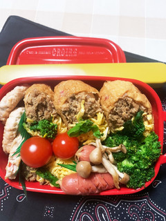 3/4 よっちゃん稲荷寿司 お弁当-レシピのメイン写真