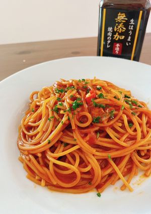 焼肉生だれでカンタン話題の暗殺者のパスタ-レシピのメイン写真