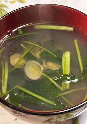 しじみと三つ葉のお吸い物-レシピのメイン写真
