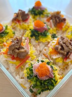 スクエア ちらし寿司-レシピのメイン写真