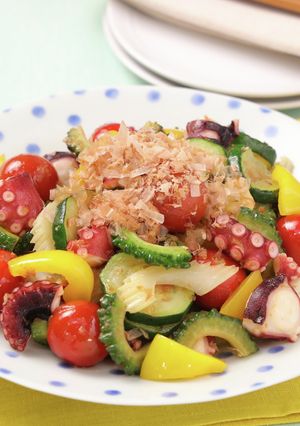 たこと夏野菜のカラフルチャンプルー-レシピのメイン写真