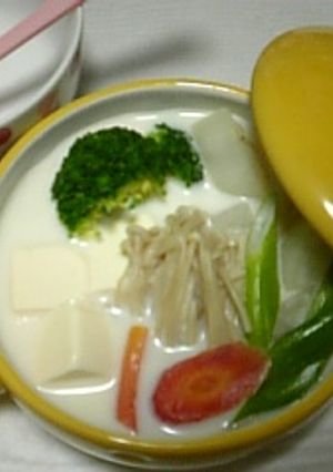 くれにゃん流?湯豆腐ならぬミルク豆腐だよ-レシピのメイン写真