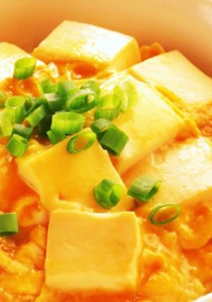 豆腐+玉ねぎ+卵の高タンパクダイエット丼-レシピのメイン写真