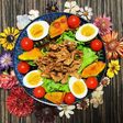 我が家のサラダ✿中華風豚肉✿