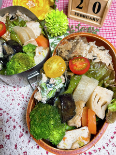 春を感じる筍と鶏肉の煮物弁当-レシピのメイン写真